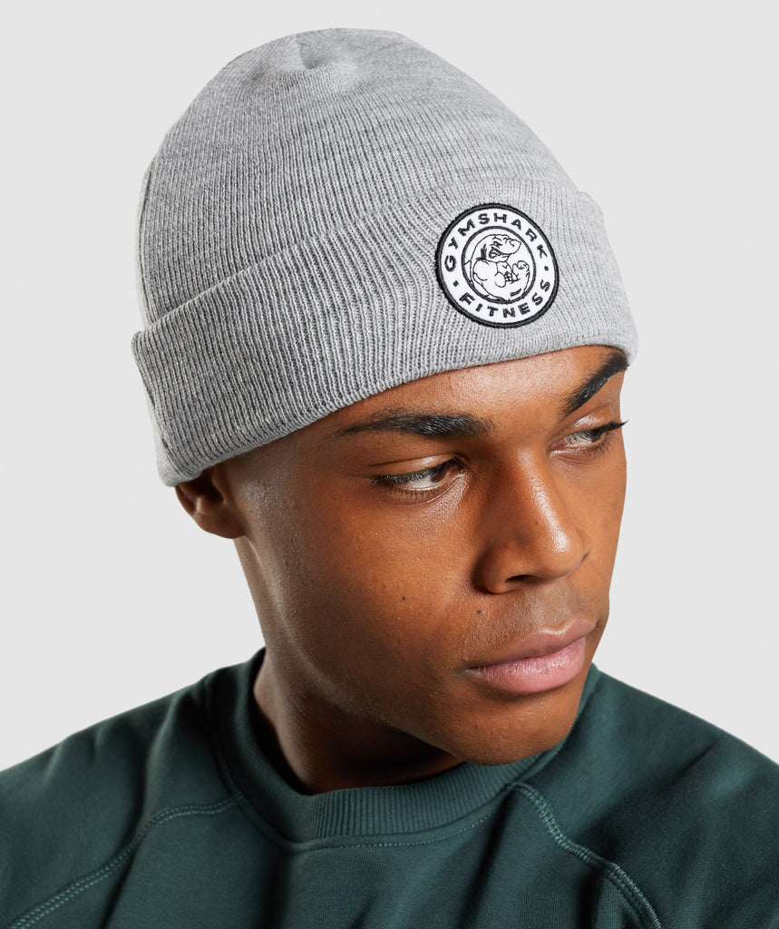 Gymshark New Era Legacy Cuff Knit Grey Gymshark