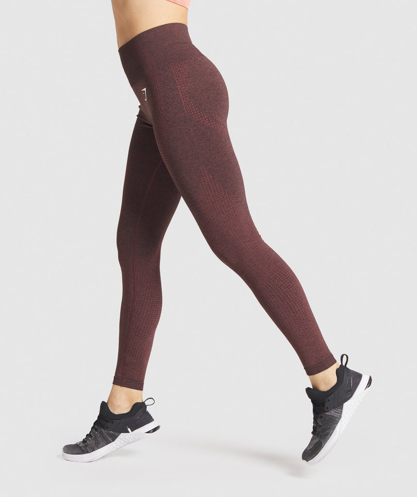 Gymshark Vital Seamless Leggings Brown Marl Gymshark