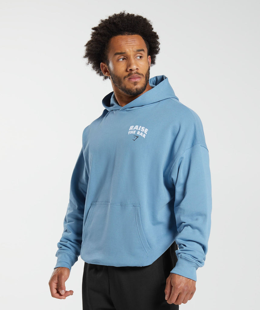 Gymshark Raise the Bar Hoodie - Dusk Blue | Gymshark