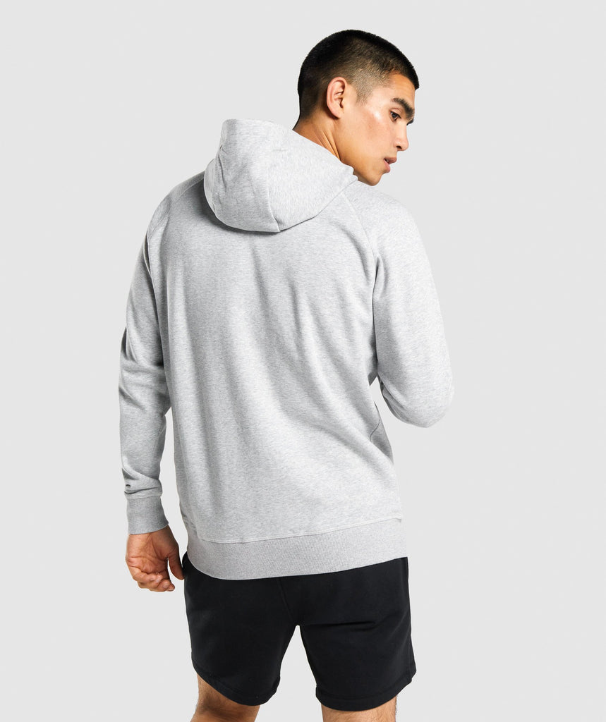 Gymshark GSLC Collegiate Hoodie - Light Grey Marl | Gymshark