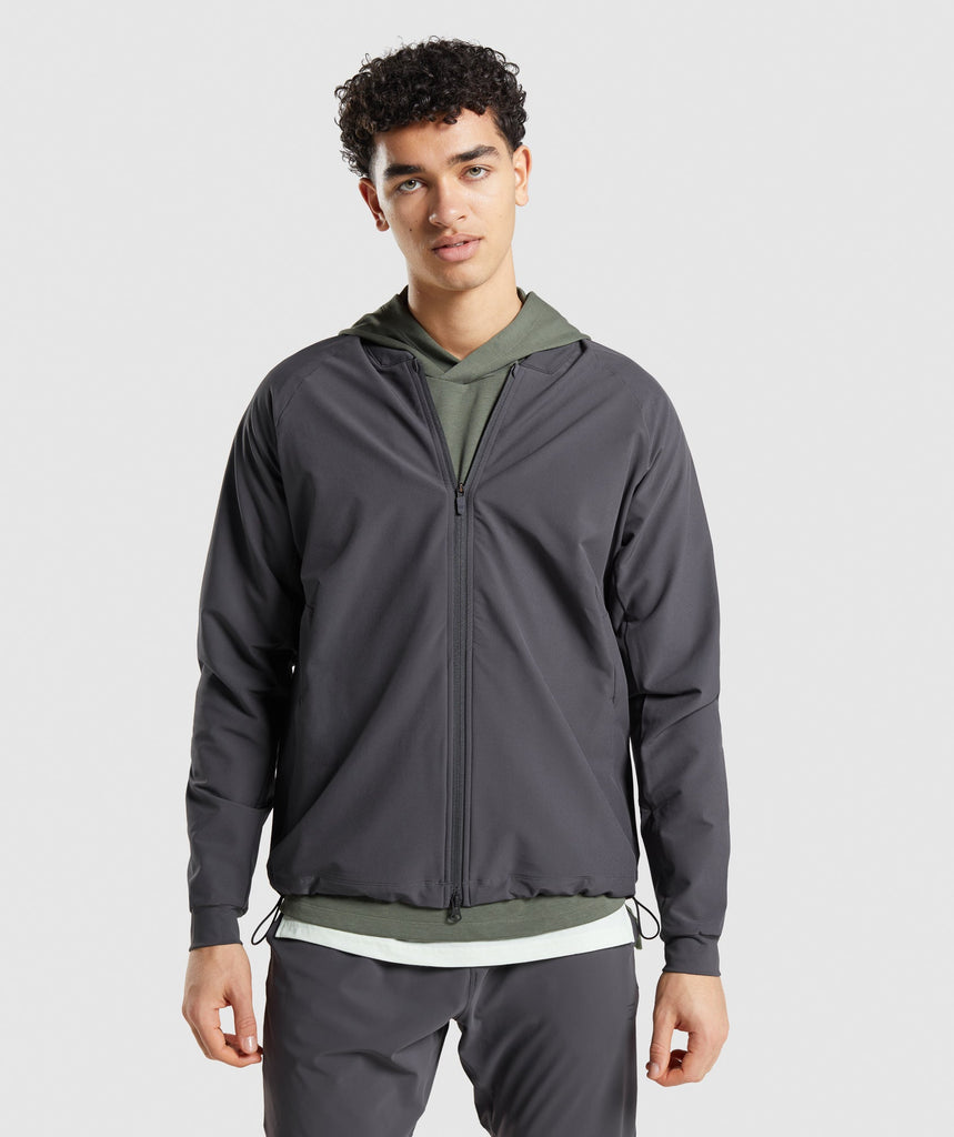 Gymshark Studio Jacket - Onyx Grey | Gymshark